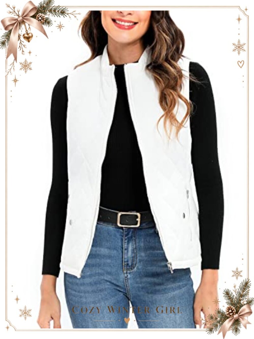 Quilted Puffer Vest Sleeveless Zip Up Jacket Gilet Lightweight